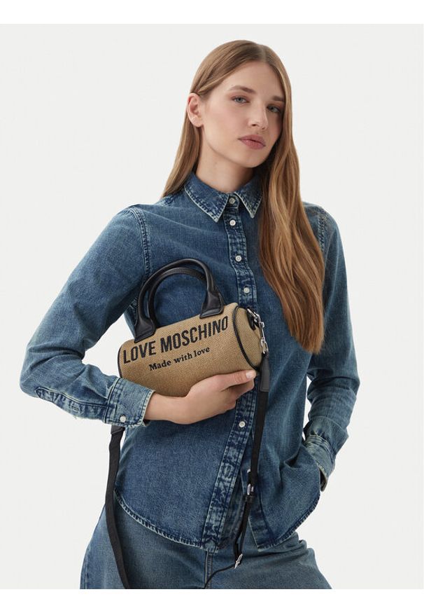 Love Moschino - LOVE MOSCHINO Torebka JC4231PP0OKB190A Beżowy. Kolor: beżowy
