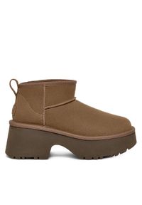 Ugg Śniegowce W Classic Ultra Mini Heights 1158311 Zielony. Kolor: zielony. Materiał: skóra, zamsz