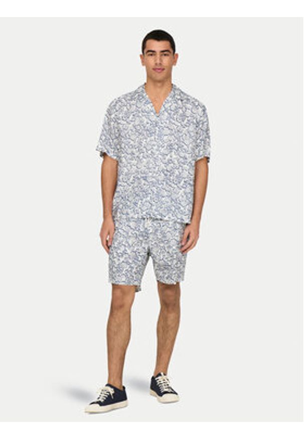 Only & Sons Koszula Dash 22032733 Écru Regular Fit. Kolor: kremowy. Materiał: wiskoza