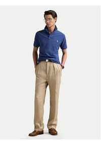Polo Ralph Lauren Polo 710536856460 Niebieski Slim Fit. Typ kołnierza: polo. Kolor: niebieski. Materiał: bawełna #4