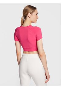 Guess T-Shirt Aline V3RP16 KABR0 Różowy Regular Fit. Kolor: różowy. Materiał: bawełna, syntetyk
