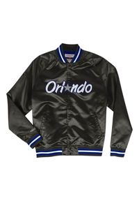 Mitchell & Ness - Lekka satynowa kurtka Orlando Magic. Kolor: czarny. Materiał: satyna. Sport: koszykówka #1
