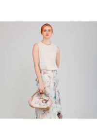 Różowa Torebka Anekke Modny Kuferek Damski. Kolor: różowy. Wzór: aplikacja. Styl: casual. Rodzaj torebki: na ramię #8