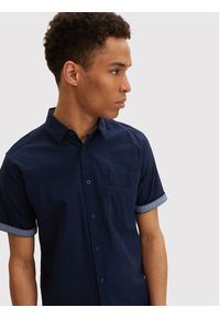 Tom Tailor Koszula 1031038 Granatowy Regular Fit. Kolor: niebieski. Materiał: bawełna #7