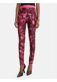 Versace Jeans Couture Legginsy 79HAC101 JS501 Różowy Slim Fit. Kolor: różowy. Materiał: syntetyk