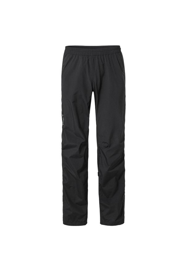 Vaude - Spodnie przeciwdeszczowe z zamkiem VAUDE Yaras IV. Kolor: czarny. Sezon: lato. Sport: turystyka piesza