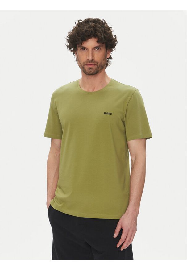 BOSS T-Shirt Mix&Match 50515312 Zielony Regular Fit. Kolor: zielony. Materiał: bawełna