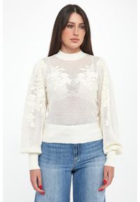 Twinset Milano - Sweter damski ażurowy TWINSET. Wzór: ażurowy #2