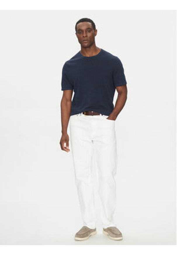 Michael Kors T-Shirt CR5608V687 Granatowy Regular Fit. Kolor: niebieski. Materiał: bawełna