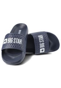 Big-Star - Granatowe Klapki Big Star Dziecięce Buty Na Lato. Kolor: niebieski. Materiał: materiał. Sezon: lato. Styl: elegancki