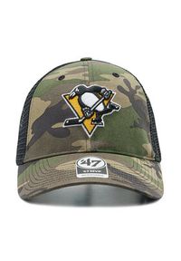 47 Brand Czapka z daszkiem NHL Pittsburgh Penguins Trucker H-CBRAN15GWP-CM Zielony. Kolor: zielony. Materiał: materiał #2