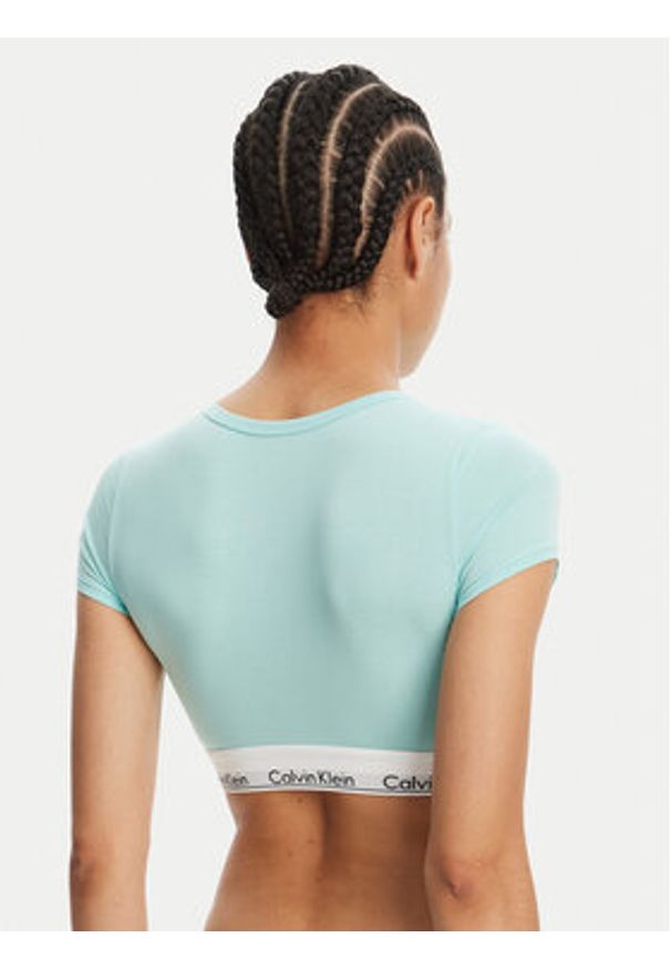Calvin Klein Underwear T-Shirt LV00QF7213 Zielony Slim Fit. Kolor: zielony