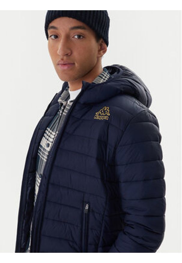 Kappa Kurtka przejściowa Logo Astrom 34243TW Granatowy Regular Fit. Kolor: niebieski. Materiał: syntetyk