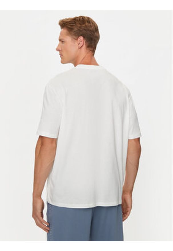 Armani Exchange T-Shirt 6DZTBD ZJ3VZ 1116 Biały Regular Fit. Kolor: biały. Materiał: bawełna