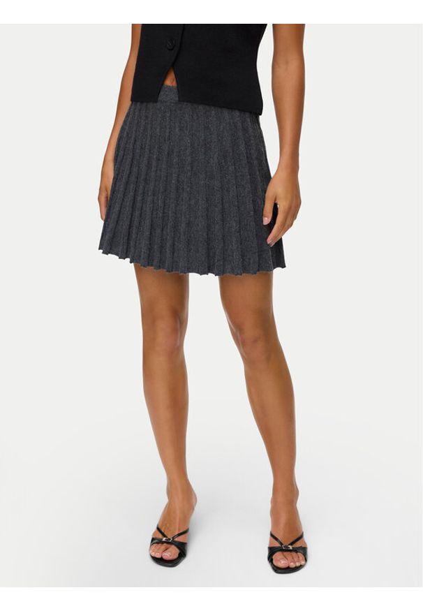 Vero Moda Spódnica plisowana Marina 10331534 Szary Regular Fit. Kolor: szary. Materiał: syntetyk