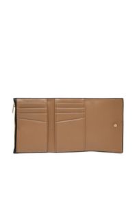 Calvin Klein Portfel damski Foil Logo Trifold W/ Zip Pocket LV04F1117G Czarny. Kolor: czarny. Materiał: skóra