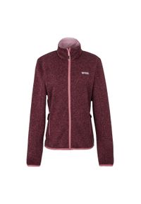 Regatta - Bluza Polarowa Damska Pełen Suwak Newhill. Kolor: czerwony, wielokolorowy, różowy. Materiał: polar. Sezon: zima. Styl: sportowy. Sport: turystyka piesza #1