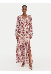 Guess Sukienka wieczorowa W6RK39 WJ712 Écru Regular Fit. Materiał: syntetyk. Styl: wizytowy #1