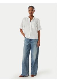 TOMMY HILFIGER - Tommy Hilfiger Koszula WW0WW48925 Biały Relaxed Fit. Kolor: biały. Materiał: len #2