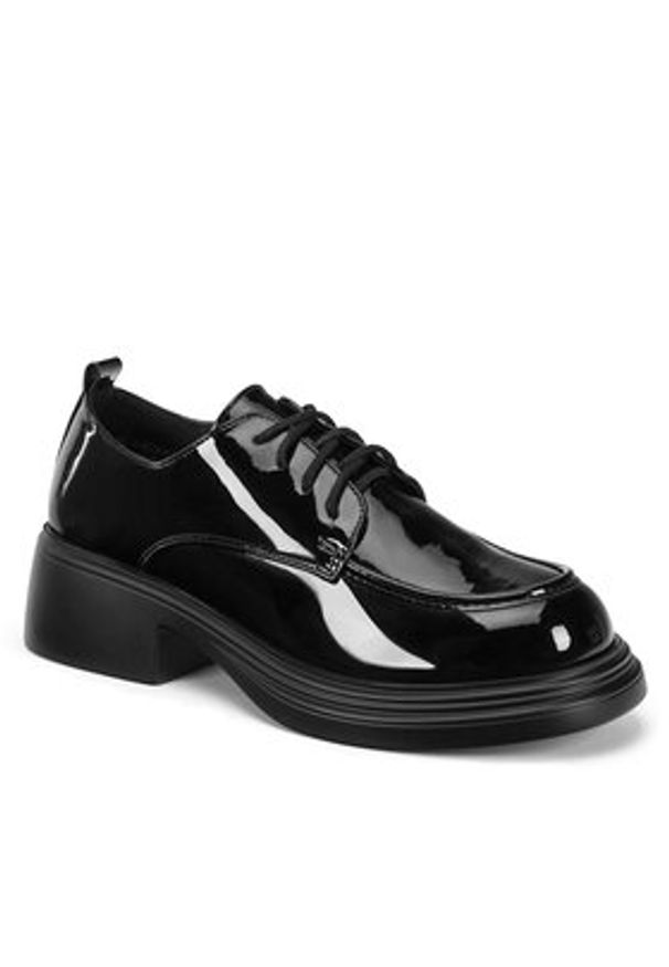 Jenny Fairy Półbuty WFA3072-1 Czarny. Kolor: czarny. Materiał: skóra