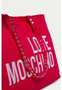 Love Moschino - Torebka. Kolor: różowy. Rodzaj torebki: na ramię #6