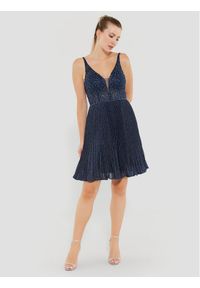 Swing Sukienka koktajlowa 5AD19700 Granatowy Regular Fit. Kolor: niebieski. Materiał: syntetyk. Styl: wizytowy