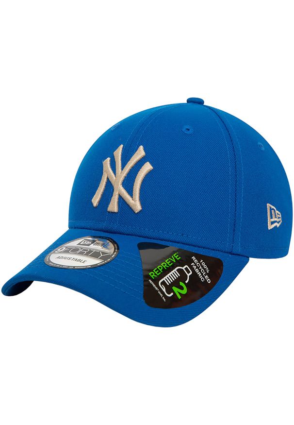 New Era - Czapka z daszkiem męska Repreve 940 New York Yankees Cap. Kolor: niebieski. Materiał: poliester