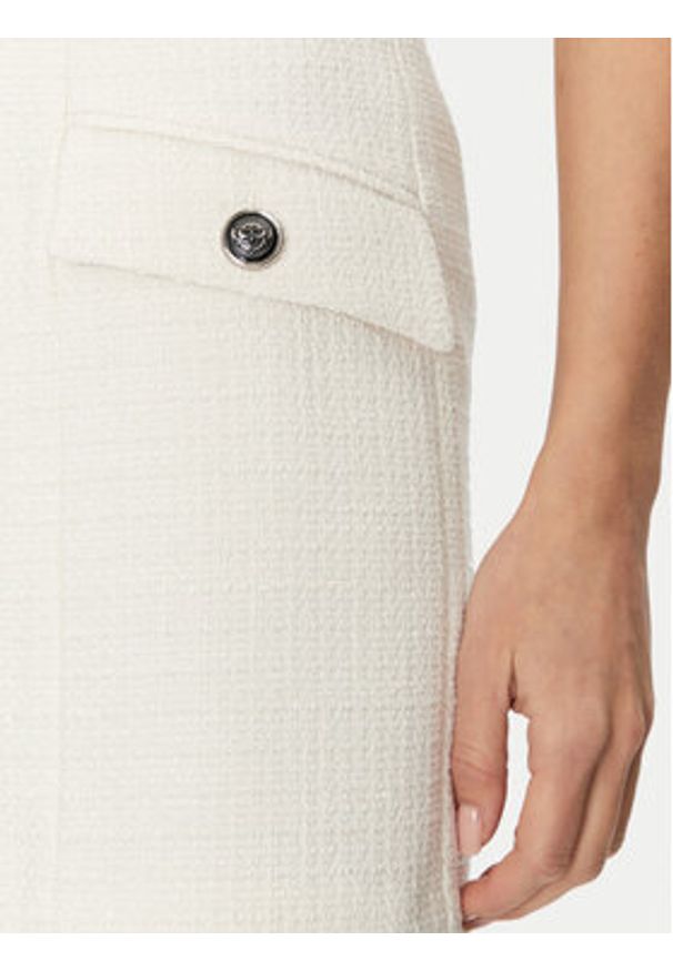 Bruuns Bazaar Spódnica ołówkowa Platanus BBW4581 Biały Slim Fit. Kolor: biały. Materiał: syntetyk