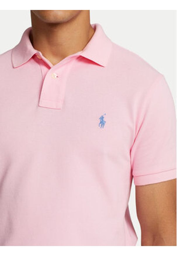Polo Ralph Lauren Polo Core Replen 710782592 Różowy Custom Slim Fit. Typ kołnierza: polo. Kolor: różowy. Materiał: bawełna