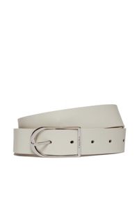 Calvin Klein Pasek Damski Centre Bridge Buckle Belt 3.0 K60K611920 Biały. Kolor: biały. Materiał: skóra