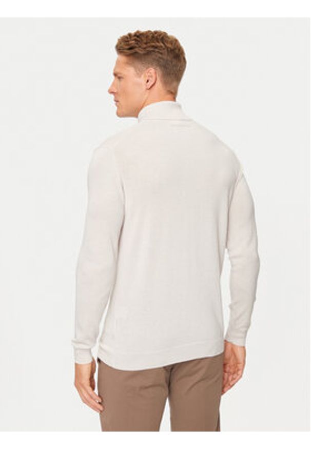 Karl Lagerfeld - KARL LAGERFELD Golf 655058 544399 Beżowy Regular Fit. Typ kołnierza: golf. Kolor: beżowy. Materiał: wełna