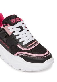 Versace Jeans Couture Sneakersy 78VA3SC4 Czarny. Kolor: czarny. Materiał: skóra