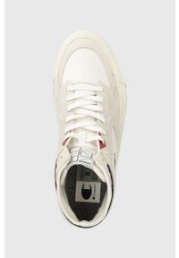 Champion sneakersy S21766 kolor biały. Nosek buta: okrągły. Zapięcie: sznurówki. Kolor: biały. Materiał: guma. Szerokość cholewki: normalna #2