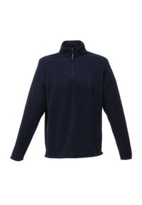 Regatta - Męska bluza polarowa z mikro zamkiem (170 GSM) (Dark Navy). Kolor: niebieski, zielony, wielokolorowy. Materiał: polar. Sport: turystyka piesza #1