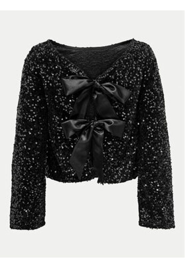 JDY Bluzka Sara 15337655 Czarny Regular Fit. Kolor: czarny. Materiał: syntetyk