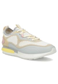 Półbuty sportowe damskie beżowe Filippo DP7843. Okazja: na co dzień. Kolor: beżowy. Materiał: tkanina. Szerokość cholewki: normalna. Obcas: na platformie. Styl: sportowy #1