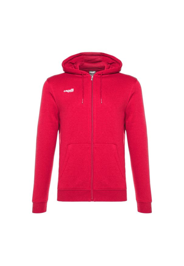 CAPELLI SPORT - Bluza piłkarska męska Capelli Basics Adult Zip Hoodie. Kolor: czerwony. Sport: piłka nożna