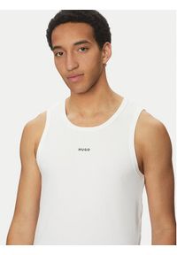Hugo - HUGO Tank top Dapota 50542089 Biały Slim Fit. Kolor: biały. Materiał: bawełna