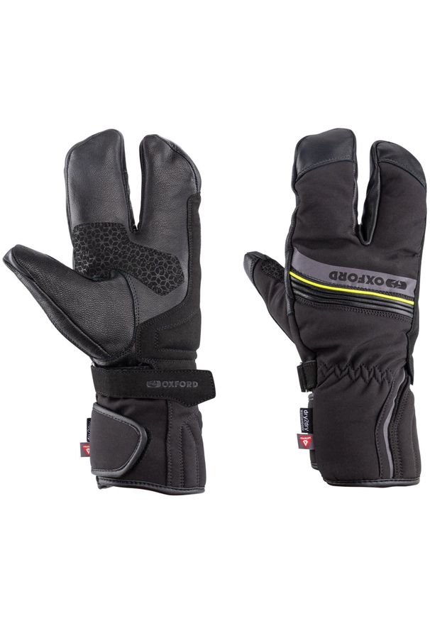 Rękawice rowerowe Oxford Polar 1.0 w rozmiarze L/9. Kolor: wielokolorowy, szary, czarny. Materiał: polar. Sezon: zima. Sport: kolarstwo