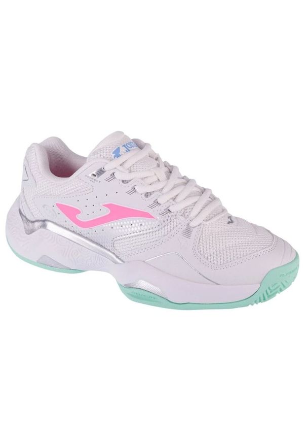 Buty do tenisa ziemnego Joma Master 1000 Lady 2432 W TM10LS2432C białe. Zapięcie: sznurówki. Kolor: biały. Materiał: materiał, guma. Szerokość cholewki: normalna. Sport: tenis