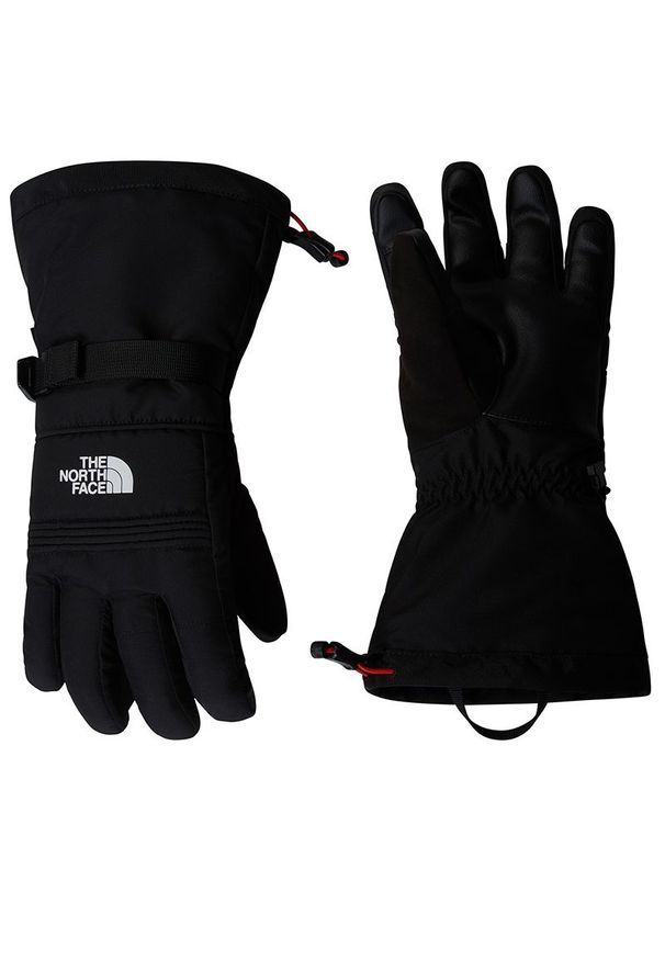 Rękawiczki damskie The North Face Montana 0A89QJJK31 - czarne. Kolor: czarny. Materiał: poliester, skóra, syntetyk, materiał. Sport: narciarstwo