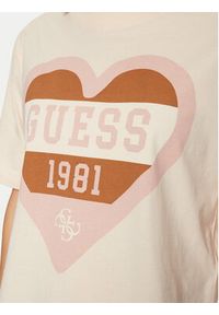 Guess T-Shirt V5RI01 I3Z14 Écru Regular Fit. Materiał: bawełna #3