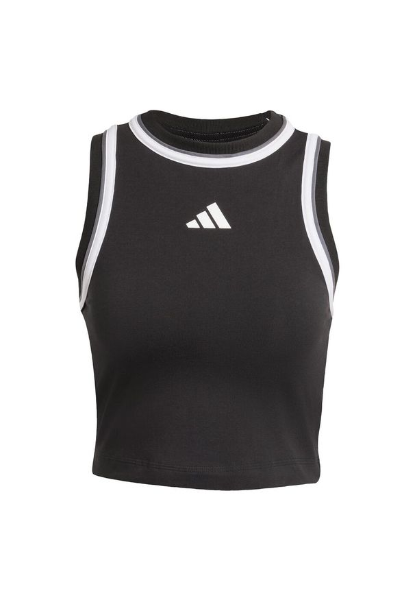 Adidas - Koszulka Essentials Color-Pop Cotton Crop Tank. Kolor: czarny