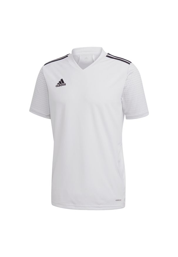 Adidas - Koszulka piłkarska męska adidas Regista 20 Jersey. Kolor: biały, wielokolorowy, czarny. Materiał: jersey. Sport: piłka nożna, fitness