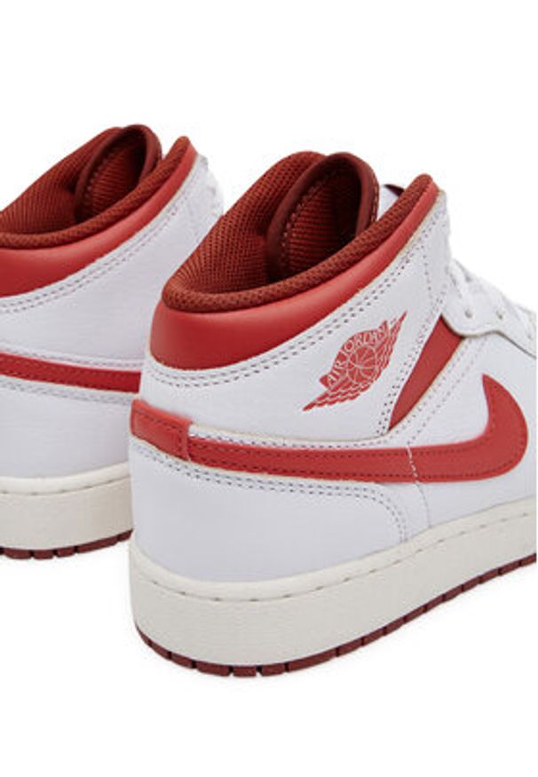 Nike Sneakersy Air Jordan 1 MID SE FJ3464 Biały. Kolor: biały. Materiał: skóra. Model: Nike Air Jordan
