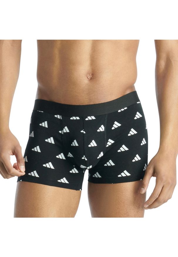 Adidas - Bokserki Active Flex Cotton 6 pak. Kolor: niebieski. Materiał: bawełna, elastan. Sport: fitness