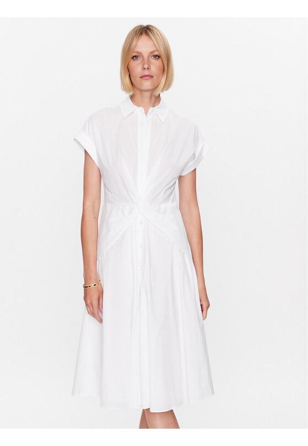 Lauren Ralph Lauren Sukienka codzienna 250903193002 Biały Regular Fit. Okazja: na co dzień. Kolor: biały. Typ sukienki: proste. Styl: casual