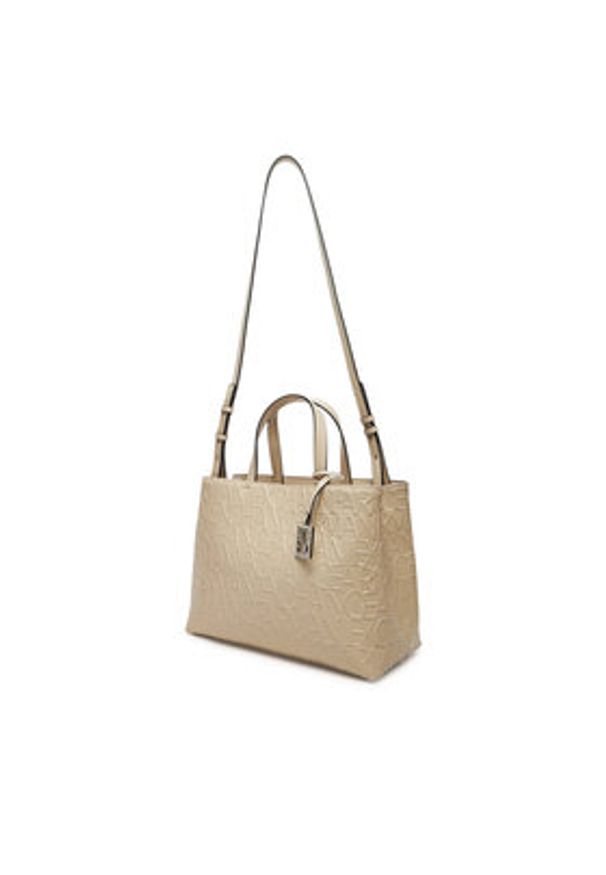 Armani Exchange Torebka 942646 CC793 U1092 Beżowy. Kolor: beżowy. Materiał: skórzane