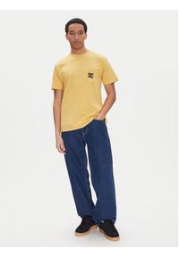 DC Shoes T-Shirt ADYZT05377 Żółty. Kolor: żółty. Materiał: bawełna #4