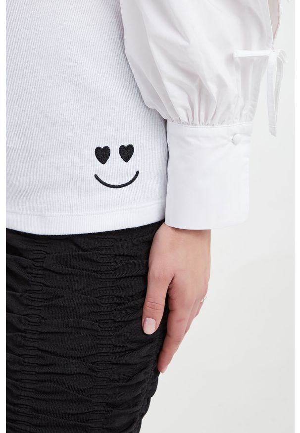Twinset Milano - Bluzka damska hiszpanka TWINSET ACTITUDE. Typ kołnierza: dekolt hiszpanka